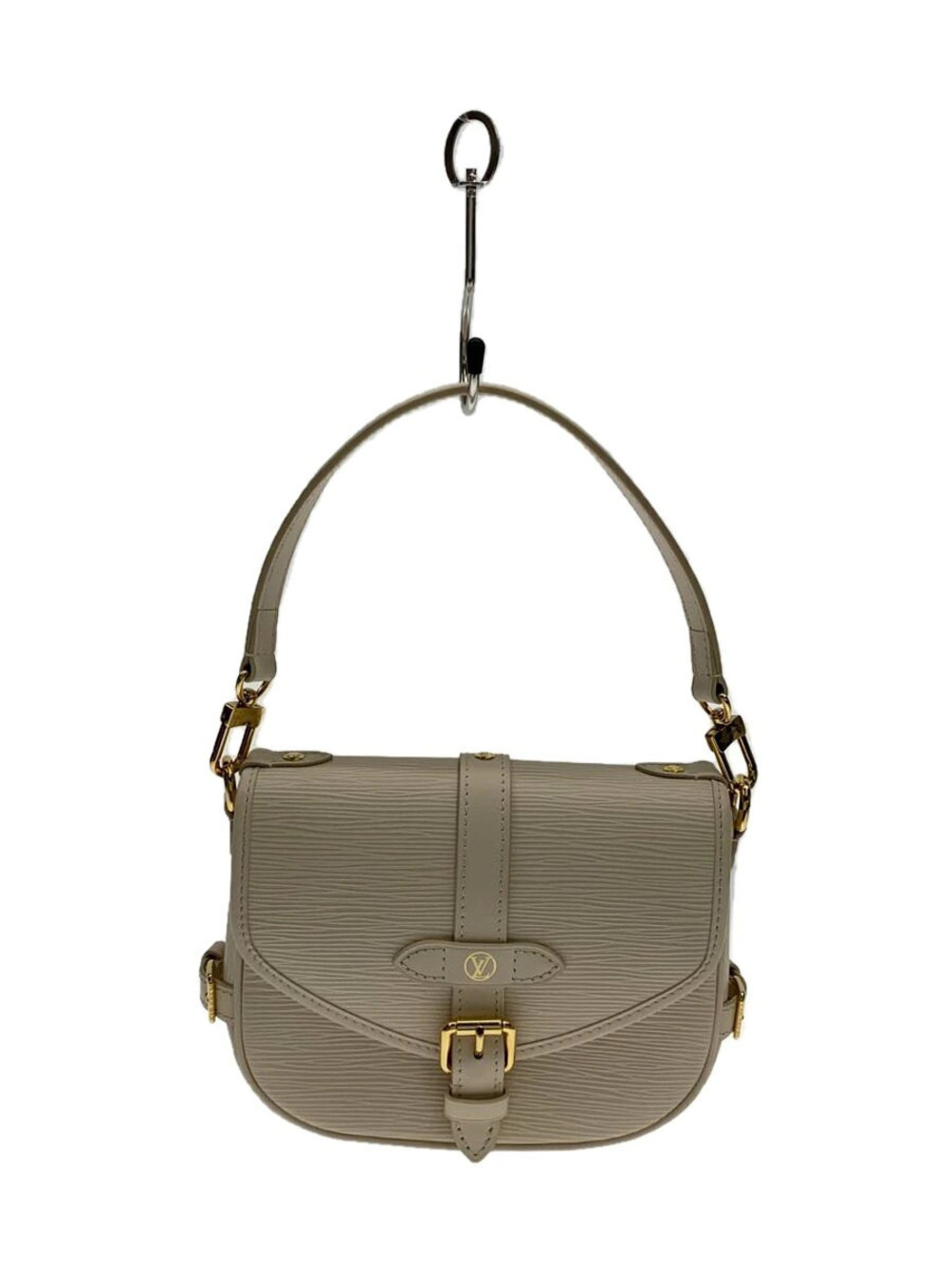 LOUIS VUITTON Saumur Epi Leather White